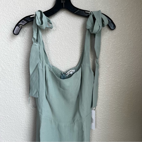 NWT Reformation Celadon Green Westerly Tie Strap Maxi Dress Size 6 - Picture 10 of 13